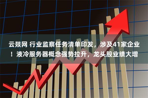 云燚网 行业监察任务清单印发，涉及41家企业！液冷服务器概念强势拉升，龙头股业绩大增