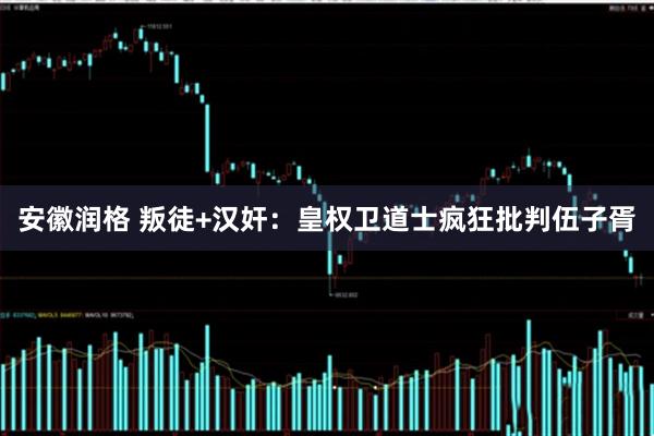 安徽润格 叛徒+汉奸：皇权卫道士疯狂批判伍子胥