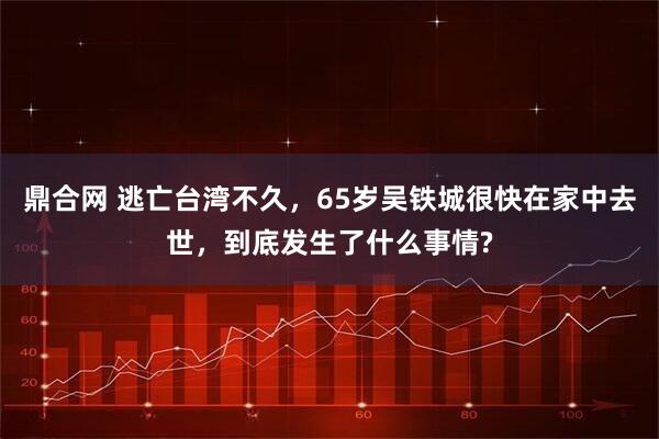 鼎合网 逃亡台湾不久，65岁吴铁城很快在家中去世，到底发生了什么事情?